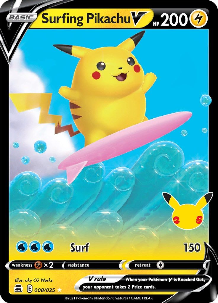 Surfing Pikachu V - 8 - Celebrations