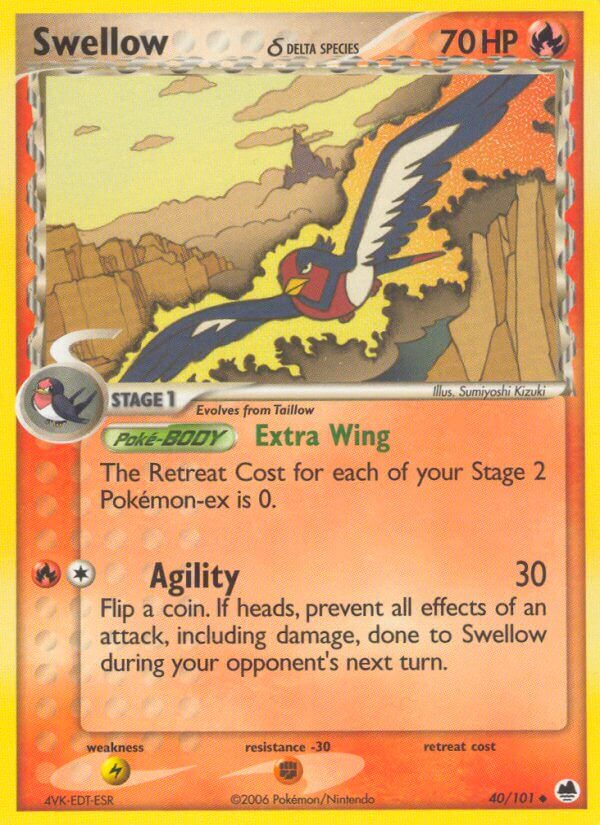 Swellow - 40 - Dragon Frontiers