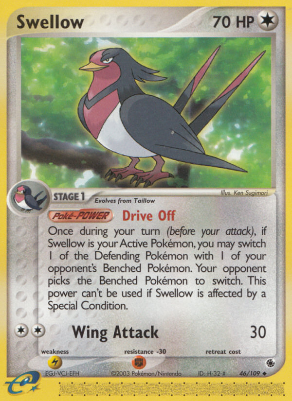 Swellow - 46/109 - Ruby & Sapphire