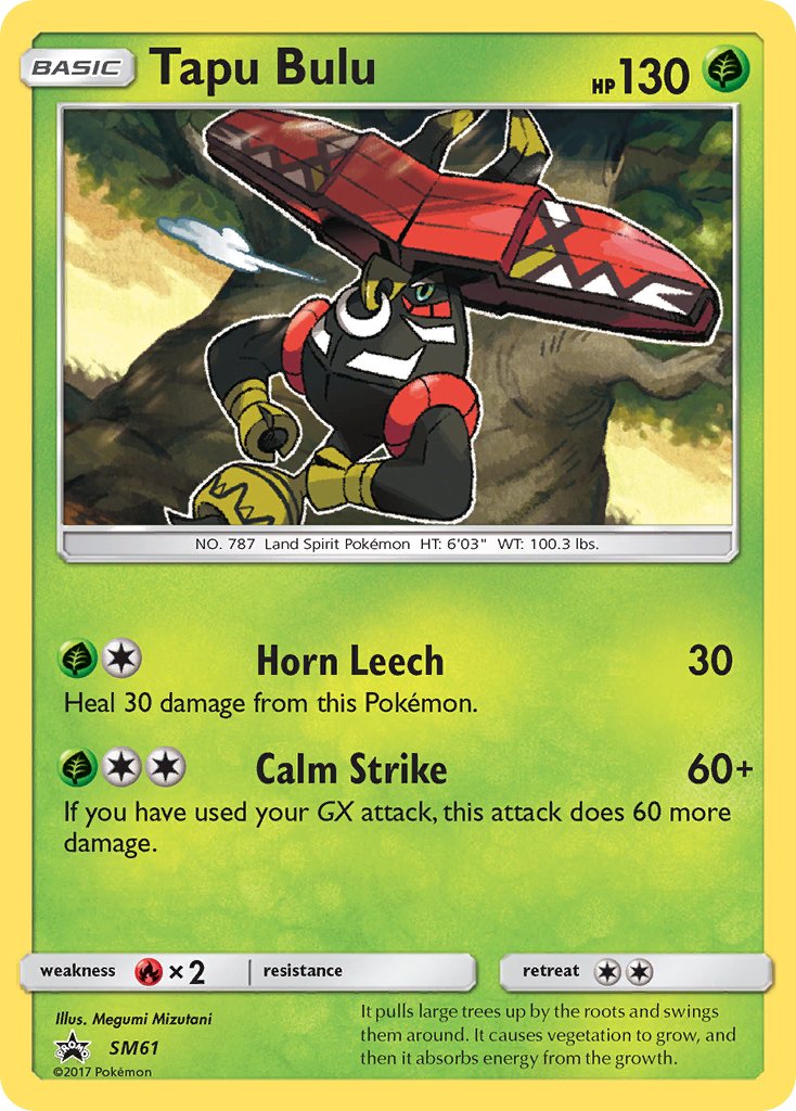 Tapu Bulu - SM61 - Sun & Moon Promos