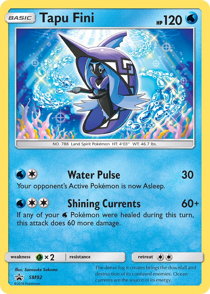 Tapu Fini - SM92 - Sun & Moon Promos