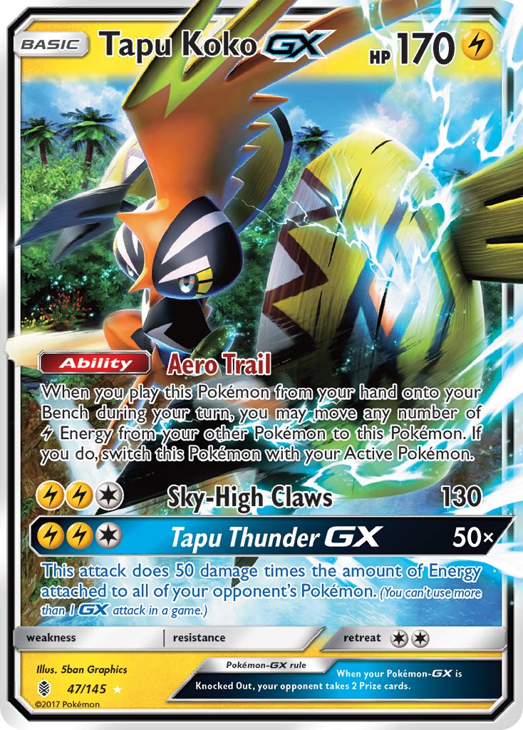 Tapu Koko-GX - 47 - Guardians Rising