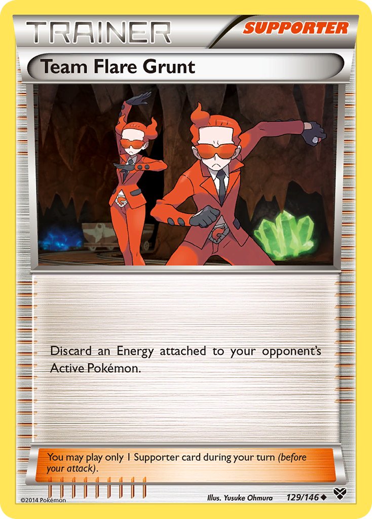 Team Flare Grunt - 129 - XY