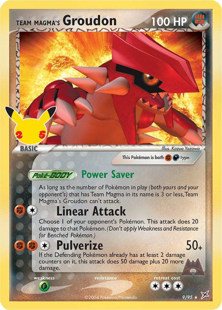 Team Magma's Groudon - 1 - Celebrations - Classic Collection