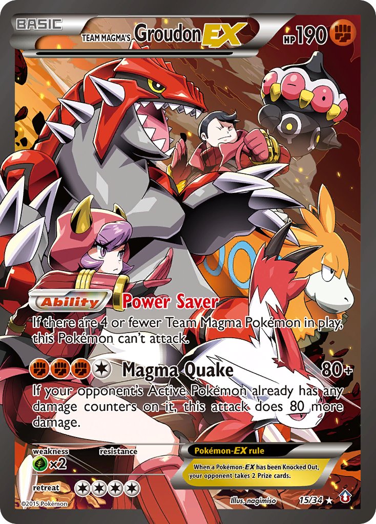 Team Magma’s Groudon-EX - 15 - Double Crisis