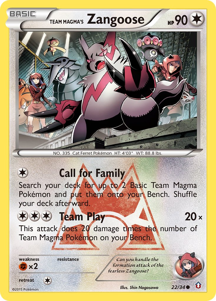 Team Magma’s Zangoose