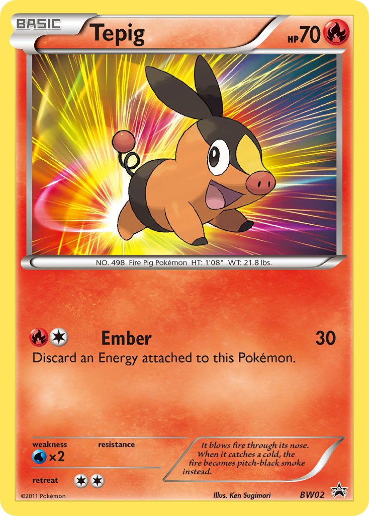 Tepig - BW02 - Black & White Promos