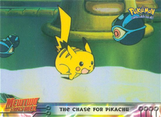 The Chase for Pikachu - 28 - Topps - Pokemon the first movie - front