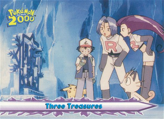 Three Treasures - 52 - Topps - Pokemon the Movie 2000 - front