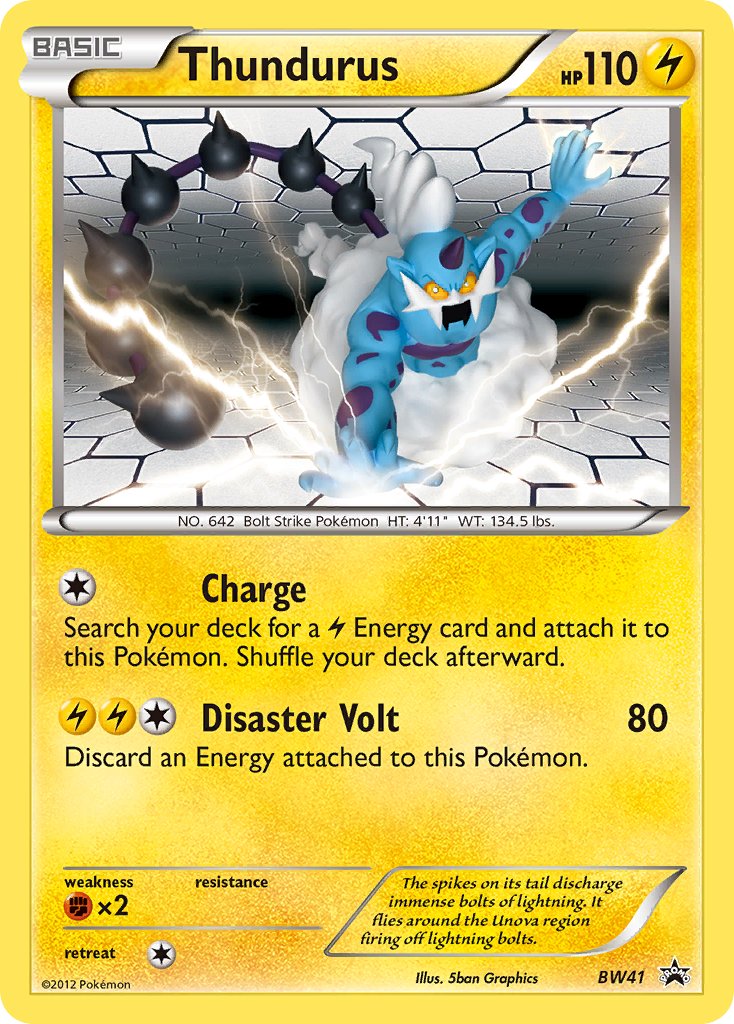 Thundurus - BW41 - Black & White Promos