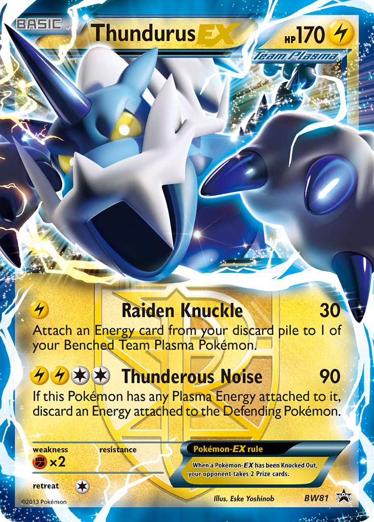 Thundurus-EX - BW81 - Black & White Promos