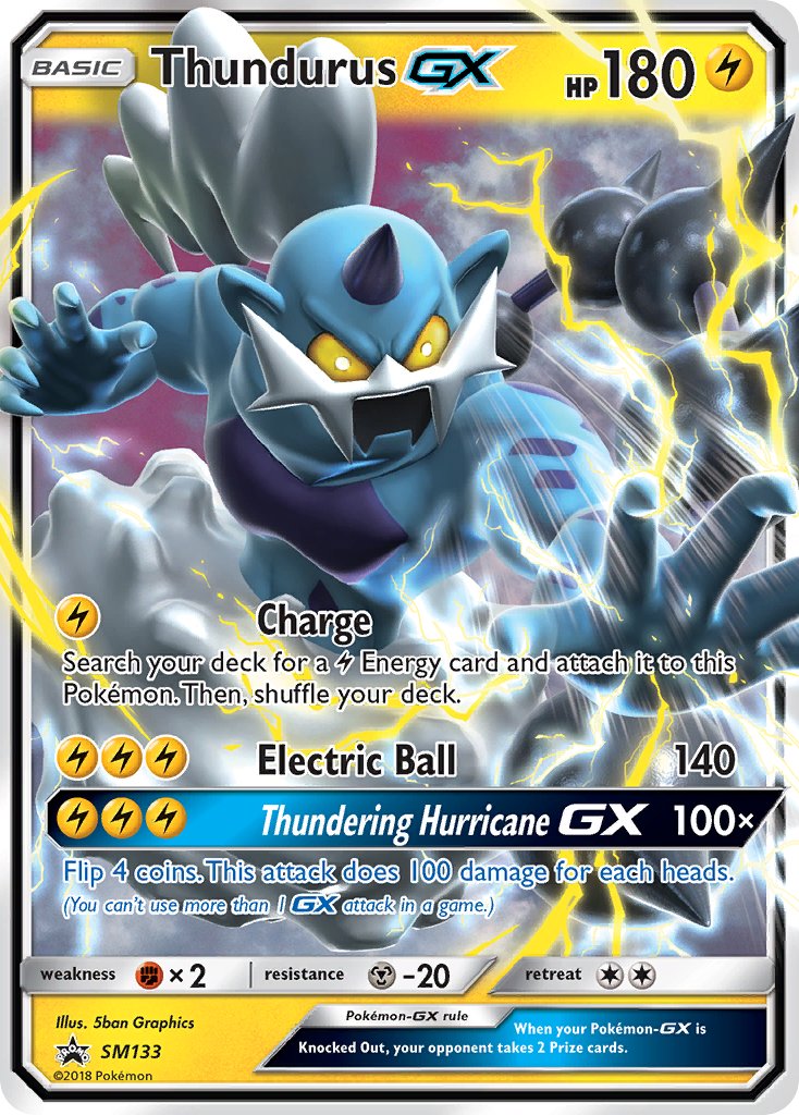 Thundurus-GX - SM133 - Sun & Moon Promos