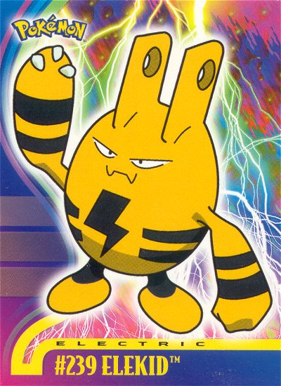 Elekid - 239 - Topps - Johto series - front