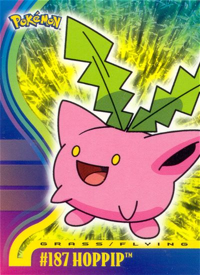 Hoppip - 187 - Topps - Johto series - front