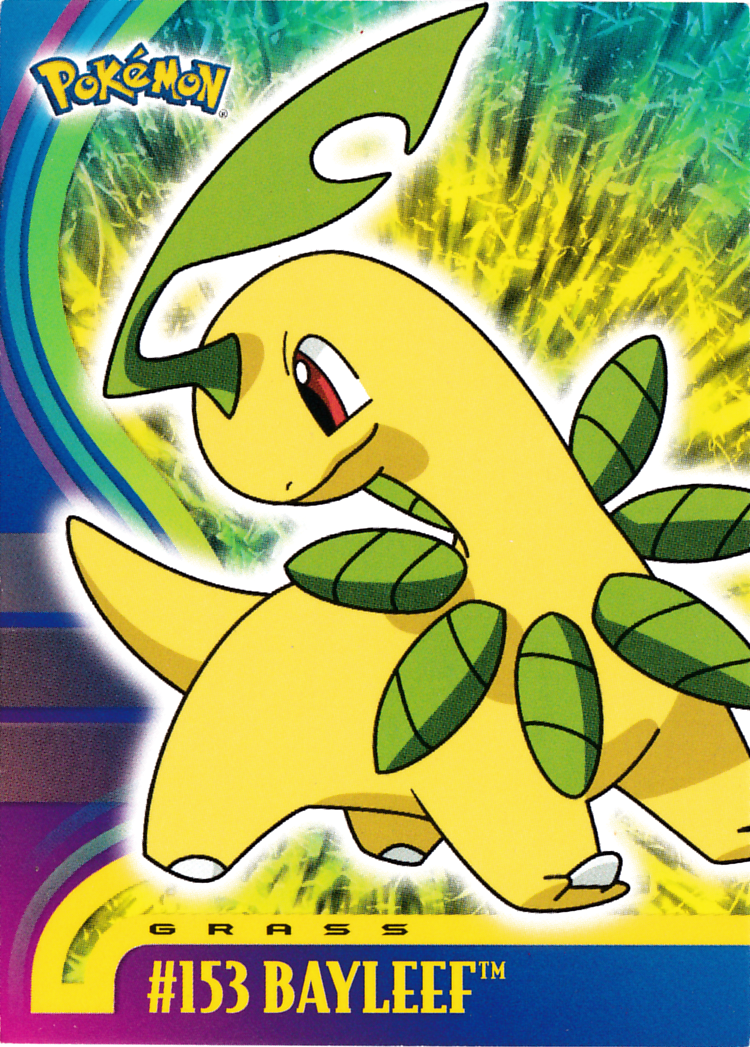 Bayleef - 153 - Topps - Johto series - front