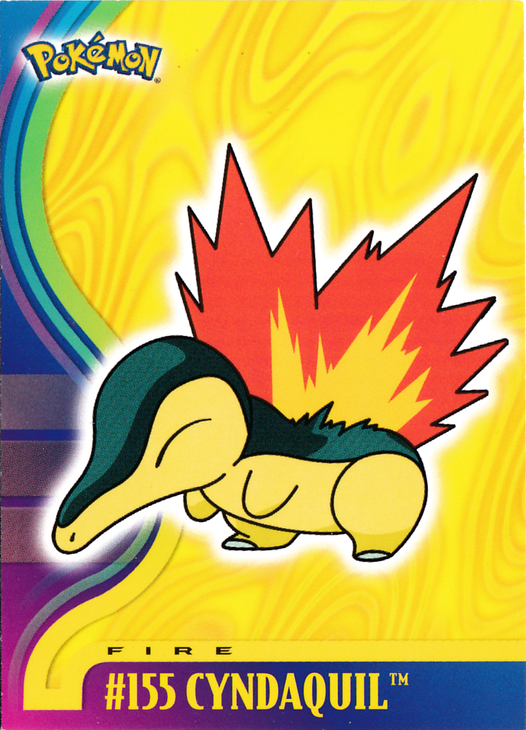 Cyndaquil - 155 - Topps - Johto series - front