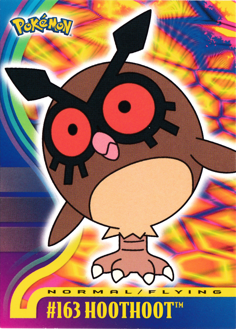 Hoothoot - 163 - Topps - Johto series - front