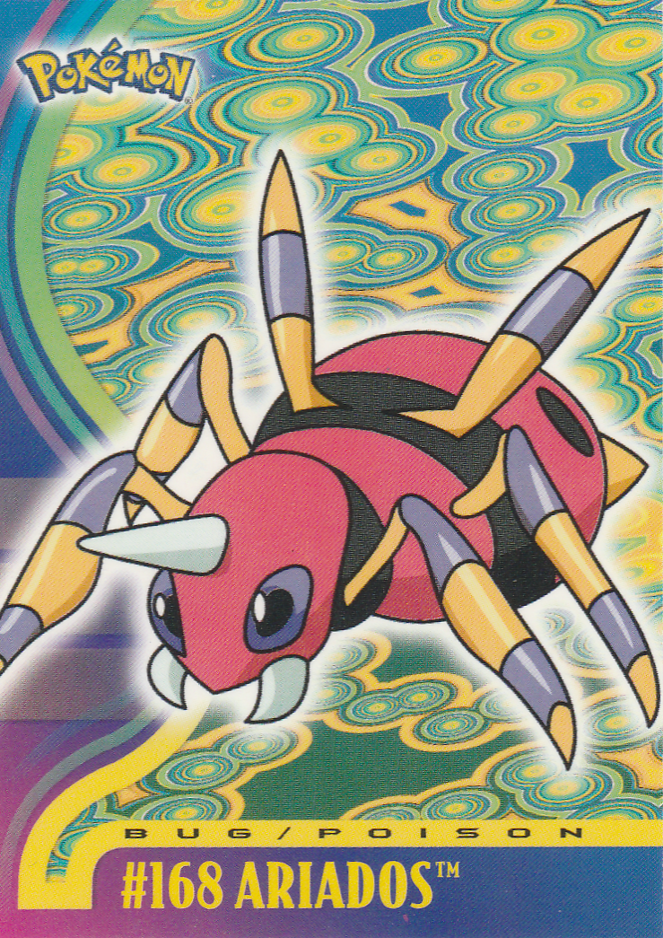 Ariados - 168 - Topps - Johto series - front