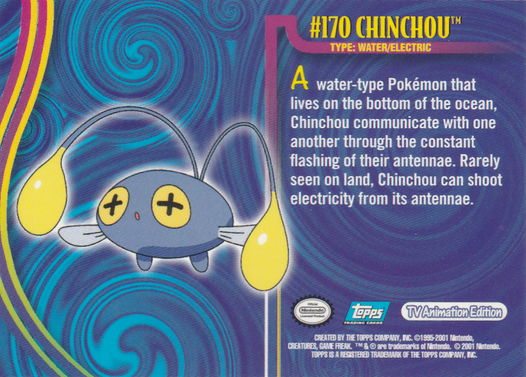 Pokémon Séries Ex: Chinchou