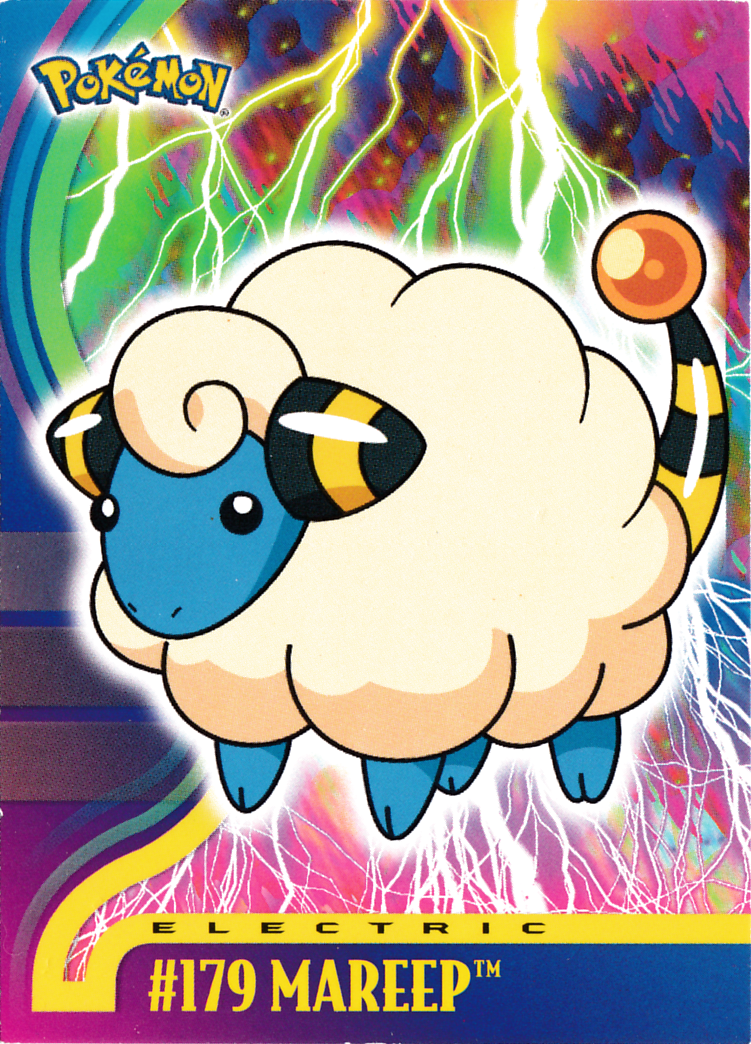 Mareep - 179 - Topps - Johto series - front