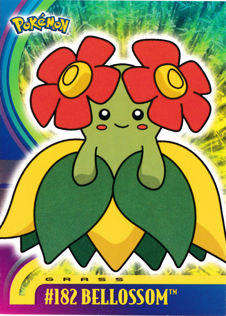 Bellossom - 182 - Topps - Johto series - front