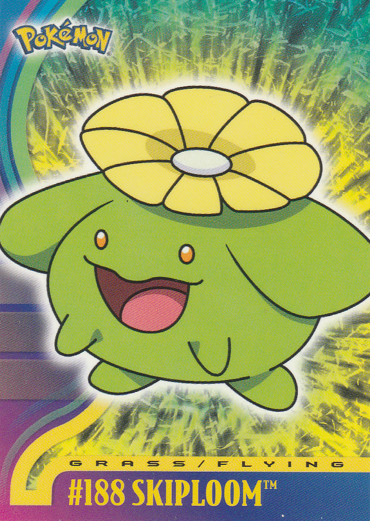 Skiploom - 188 - Topps - Johto series - front