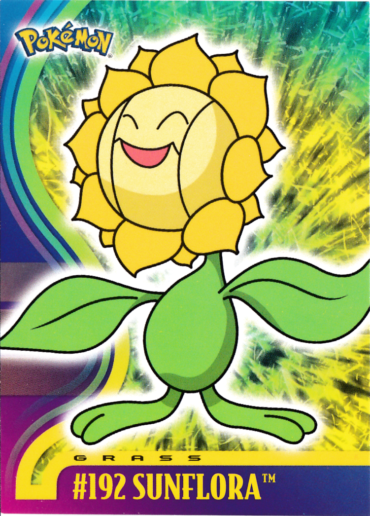 Sunflora - 192 - Topps - Johto series - front