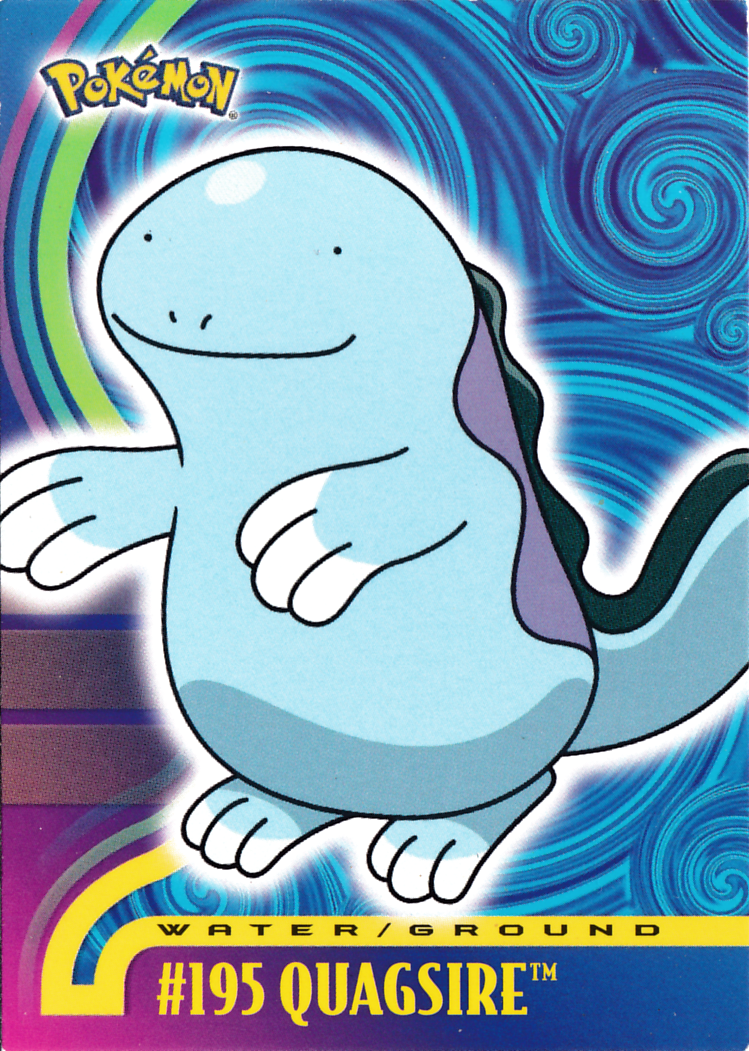 Quagsire - 195 - Topps - Johto series - front