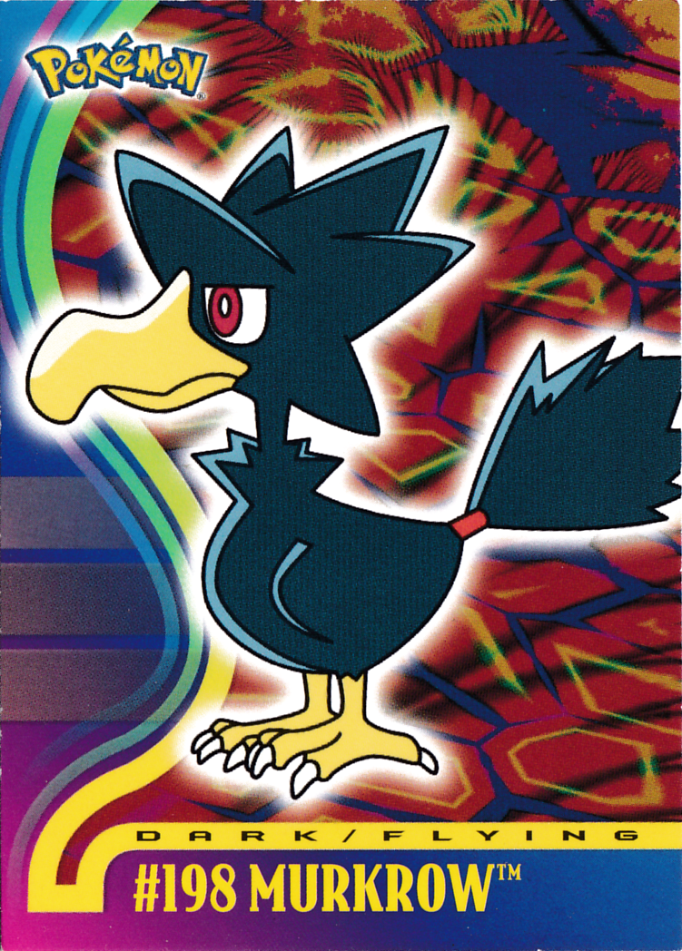 Murkrow - 198 - Topps - Johto series - front