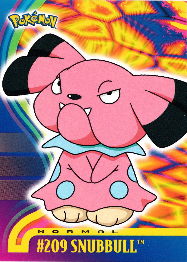 Snubbull - 209 - Topps - Johto series - front