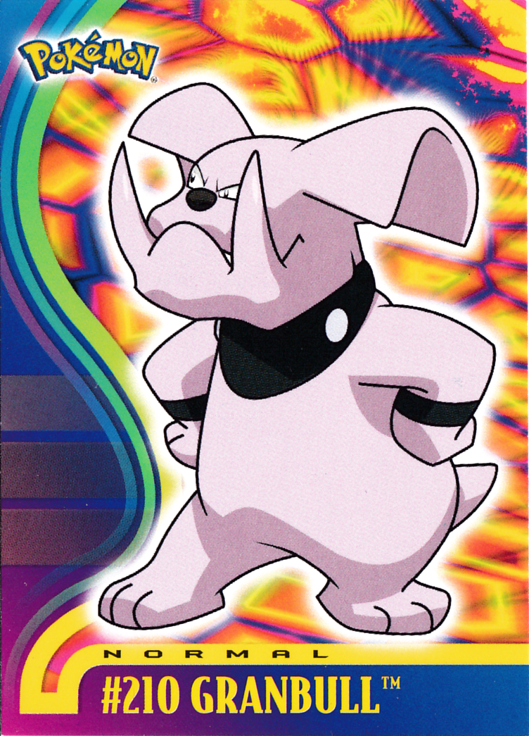 Granbull - 210 - Topps - Johto series - front