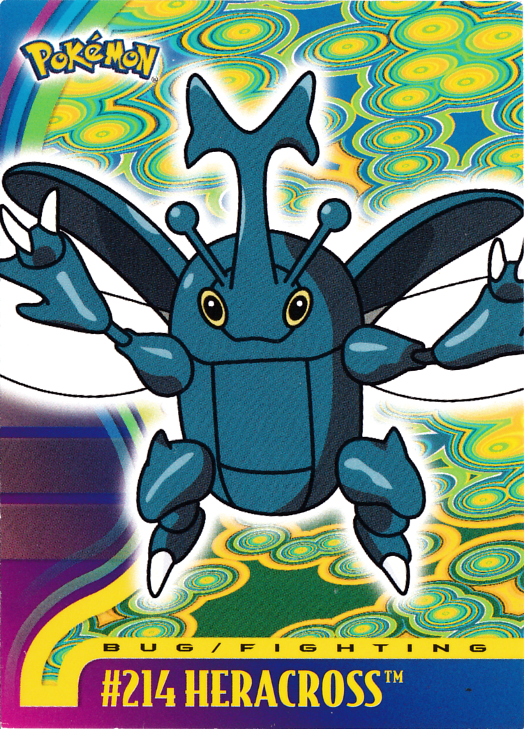 Heracross - 214 - Topps - Johto series - front