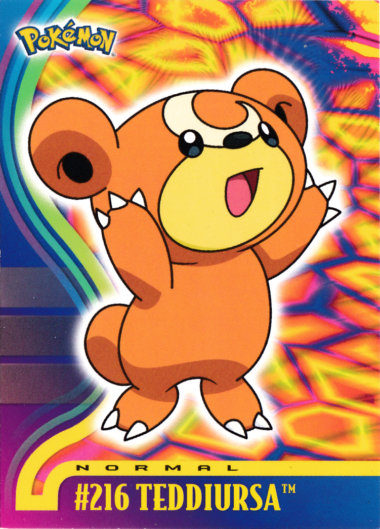 Teddiursa - 216 - Topps - Johto series - front