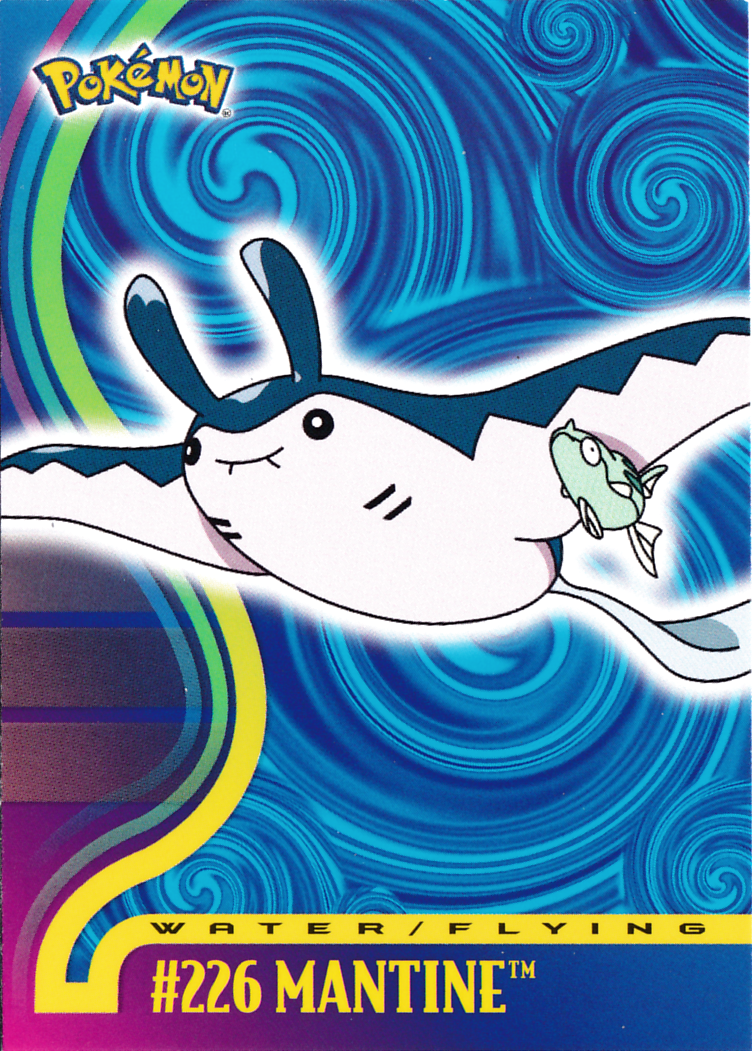 Mantine - 226 - Topps - Johto series - front