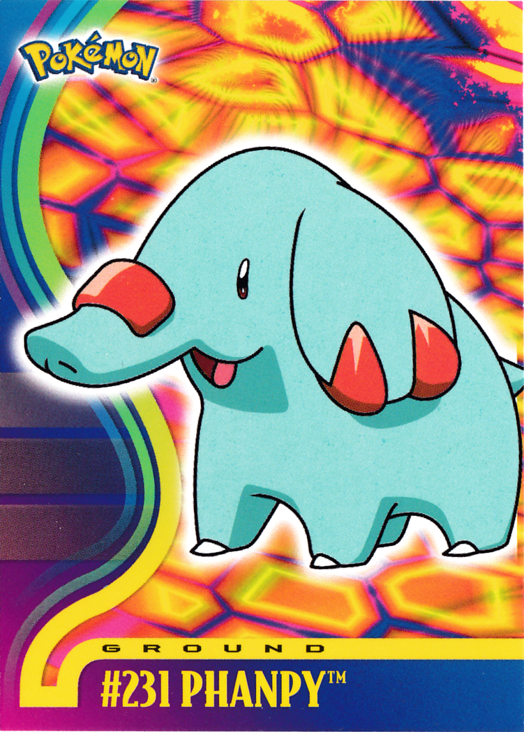 Phanpy - 231 - Topps - Johto series - front