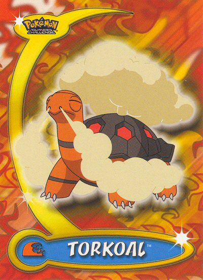 Torkoal - 78 - Topps - Pokemon Advanced Challenge - front