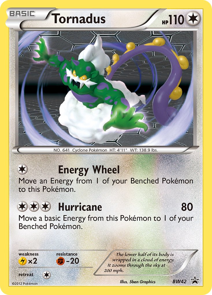 Tornadus - BW42 - Black & White Promos