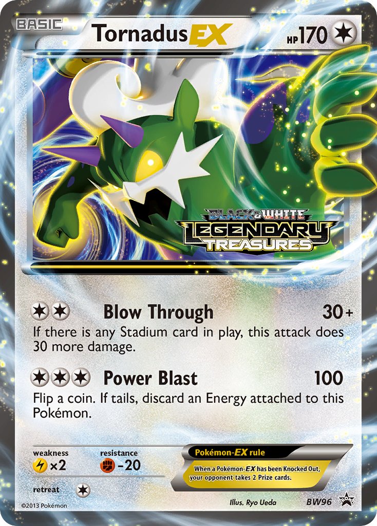 Tornadus-EX - BW96 - Black & White Promos