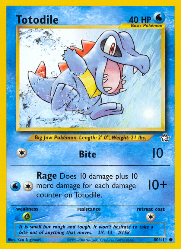 Totodile - Neo Genesis - Unlimited