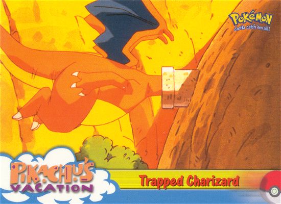 Trapped Charizard - 51 - Topps - Pokemon the first movie - front