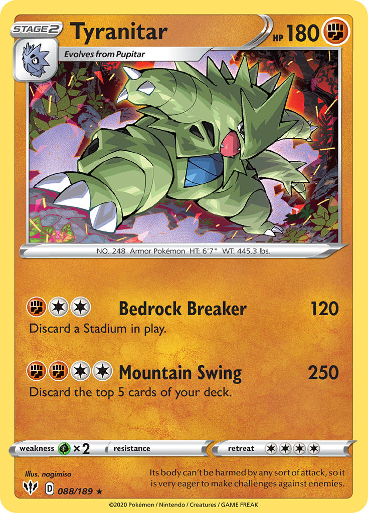 Tyranitar - 88 - Darkness Ablaze