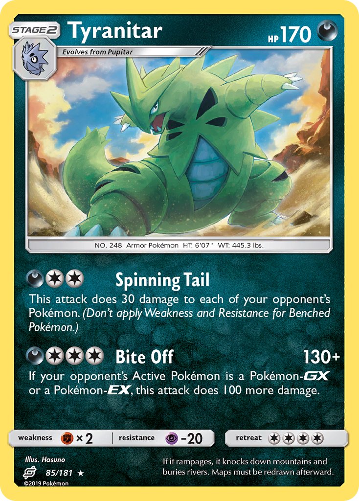 Tyranitar - 85 - Team Up