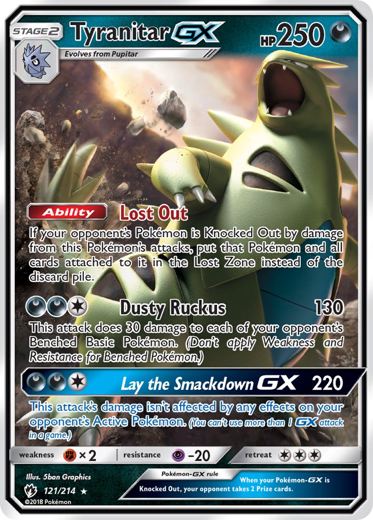 Tyranitar-GX - 121 - Lost Thunder