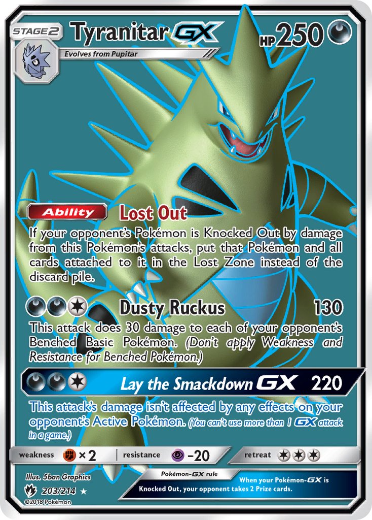 Tyranitar-GX - 203 - Lost Thunder