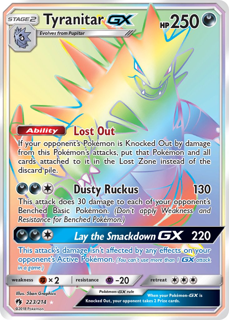 Tyranitar-GX - 223 - Lost Thunder