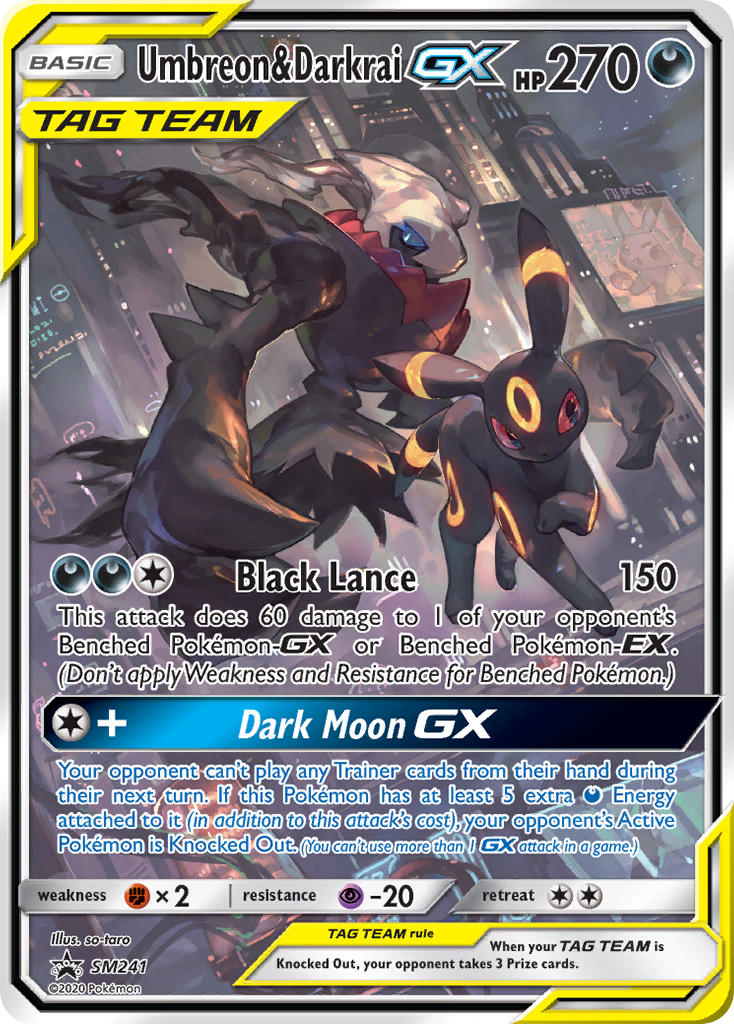 Umbreon & Darkrai-GX - SM241 - Sun & Moon Promos