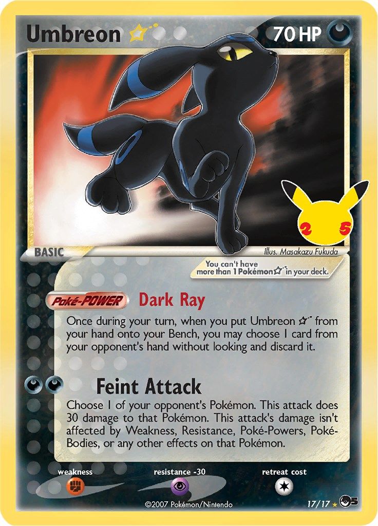 Umbreon Star - 17 - Celebrations - Classic Collection