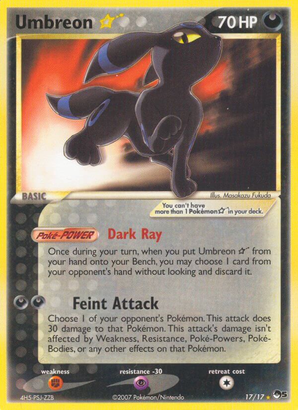 Umbreon Star - 17 - POP Series 5