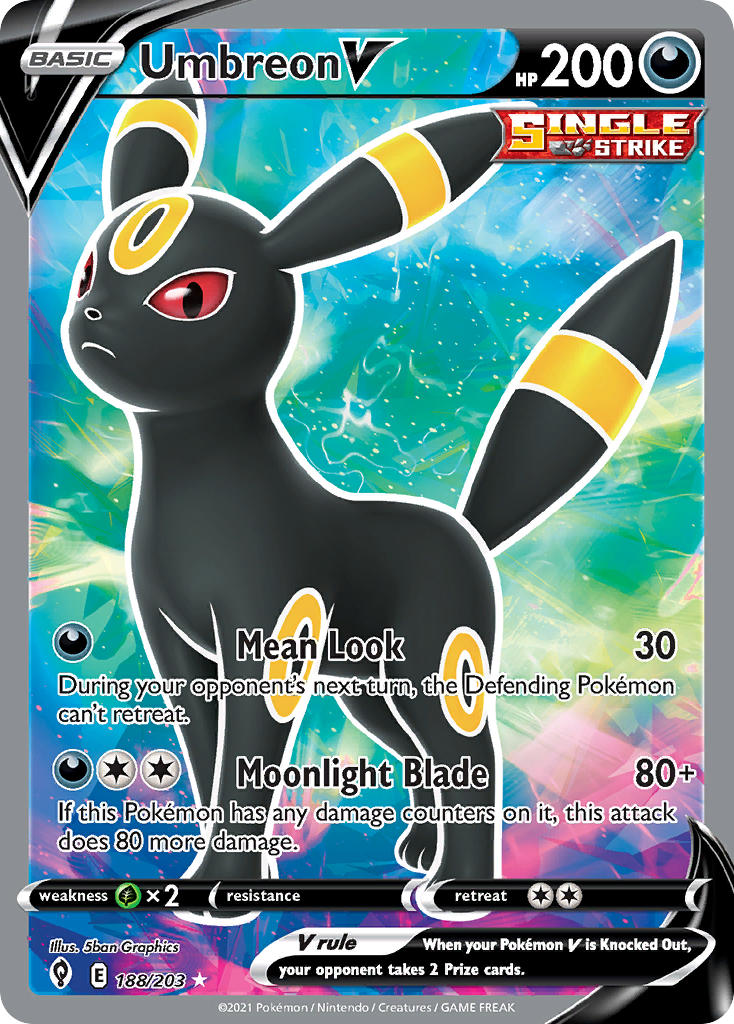 Umbreon V - 188 - Evolving Skies