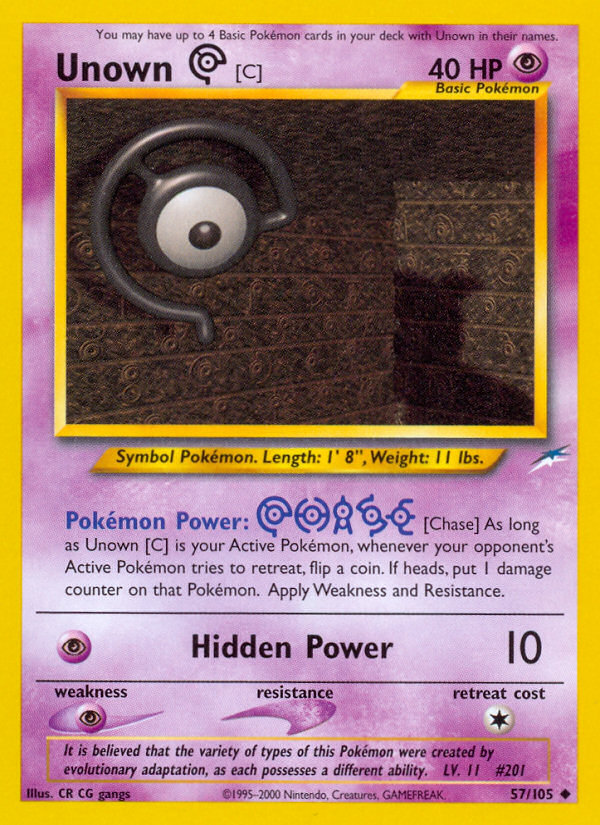 Unown [C] - Neo Destiny - Unlimited